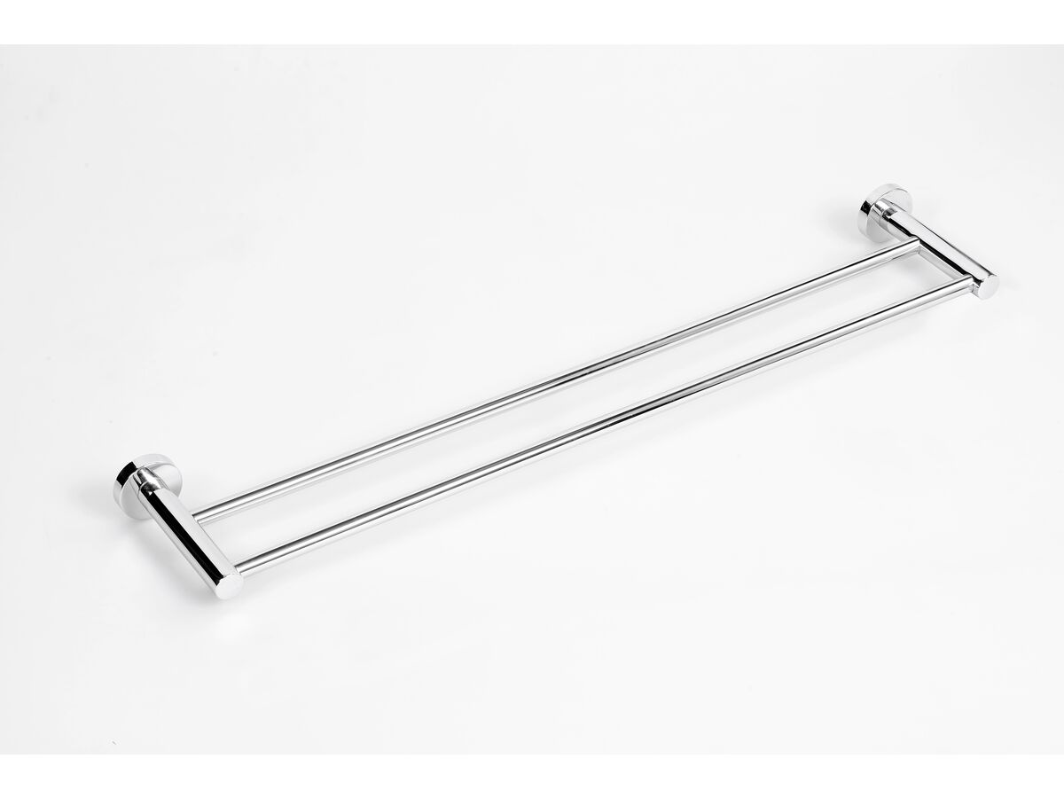 CB Web 1200x900 Posh Solus MK2 Double Towel Rail 750mm