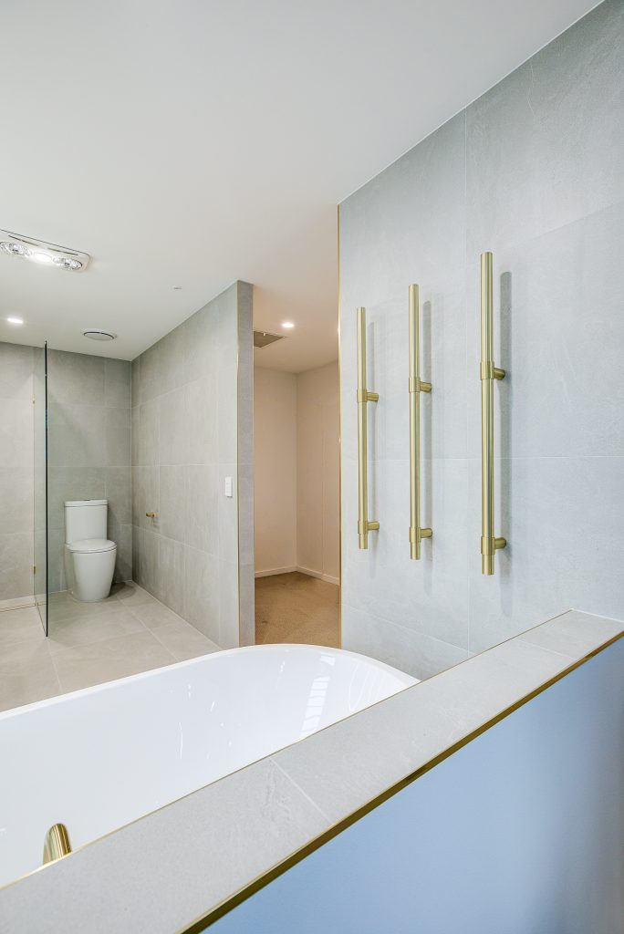 Vertical Heated Towel Rail - Ensuite Bathroom Renovation
